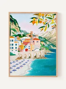 Постер "Атрани, побережье Амальфи, Италия", 21х30 см