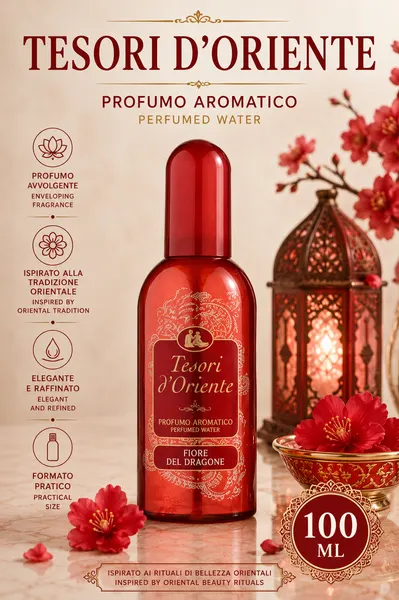 Парфюмерная вода Tesori D'Oriente "Dragon Flower", 100мл, унисекс, цветок дракона