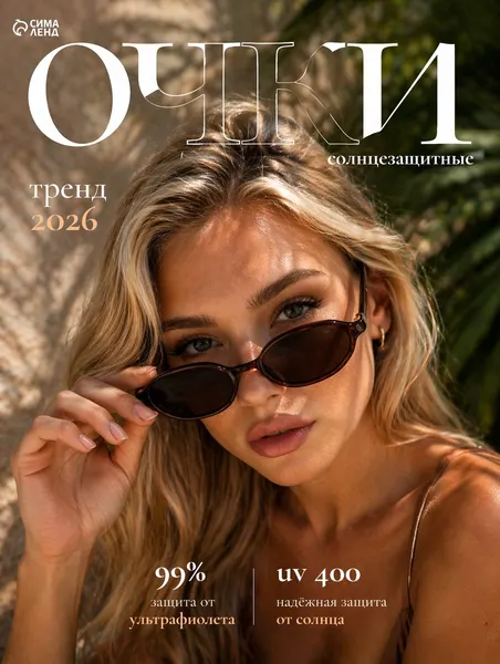 Очки солнцезащитные "Овал" OneSun UV400 с футляром и салфеткой