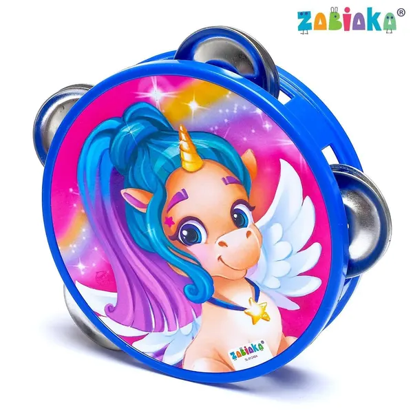 Музыкальная игрушка для малышей ZABIAKA "Бубен: Танцуй и пой", музыкальные инструменты детские