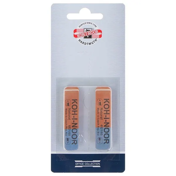 Набор ластиков Koh-I-Noor Blue Star 56-60, 2 штуки, красно-синие