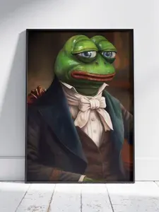 Плакат на стену для интерьера Лягушка Пепе (Pepe The Frog 23) - Постер по интернет мему формата A4 (21x30 см)