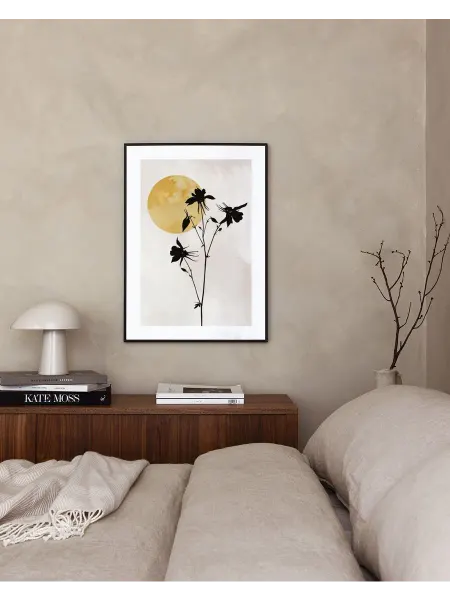 Onllyart Постер 21x30 силуэт цветка