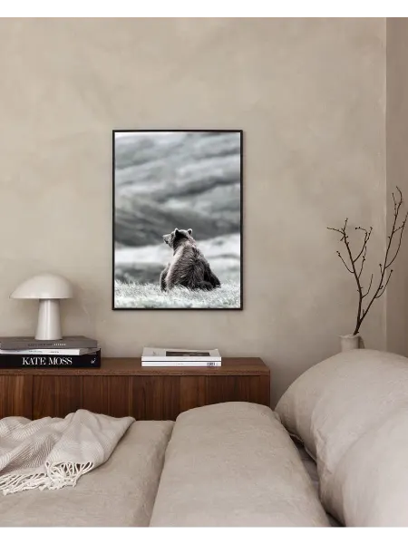 Onllyart Постер 21x30 мыслительный медведь