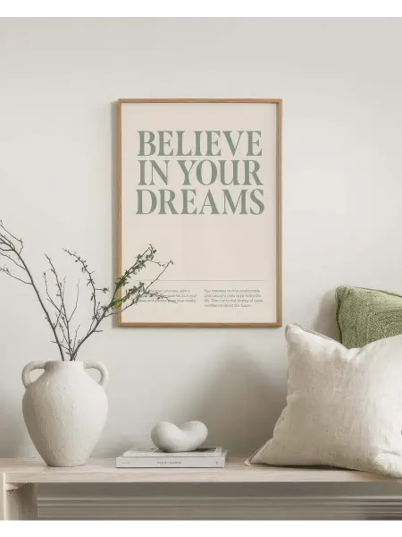 Onllyart Постер 21x30 верьте в свои мечты