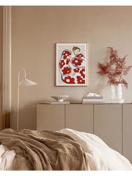 Onllyart Постер 21x30 платье с цветочным узором в деревенском стиле