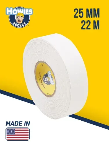 Лента хоккейная для клюшки Howies 25мм х 22м белая