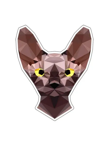 NakleikaShop Наклейка декоративная Котик 12x15 см