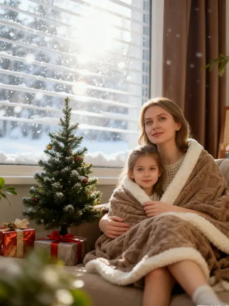 LC Waikiki Плед на кровать диван мягкий плюшевый,защитный хаки 200*230