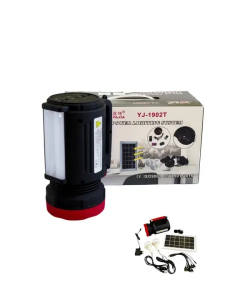 Yajia YJ-1902T с проектором, 5W + 22 LED, USB Power Bank и солнечной панелью