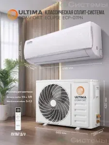 Сплит система Ultima Comfort ECLIPSE ECP-07PN (TCL) до 22 кв. м, класс А