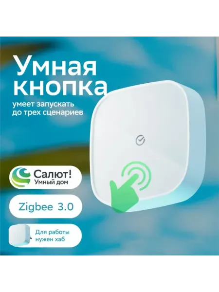SBER Умная кнопка SBDV-00032 р.д.22м белый