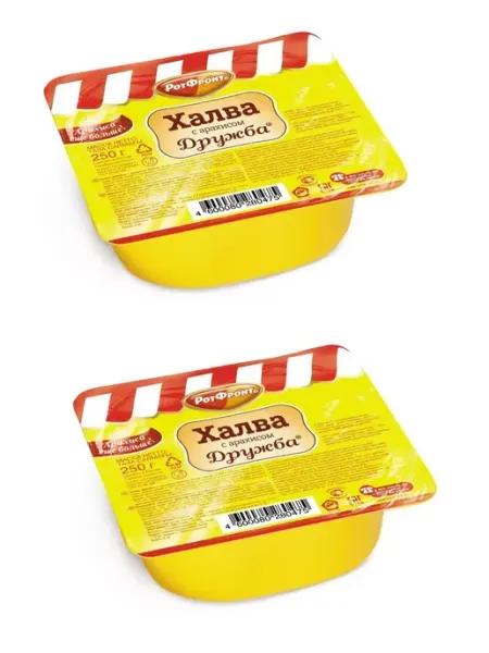 Подари радость Халва Дружба с арахисом, 220г, 2шт