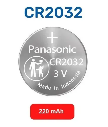 Батарейка литиевая CR2032 3V, 220 mAh, уп. 1 шт. Panasonic