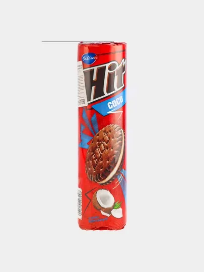 Печенье-сэндвич ''Bahlsen HIT'', кокосовое, 220 г