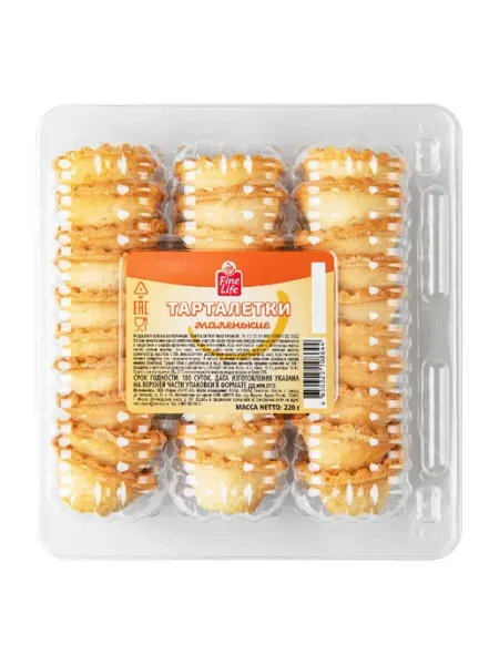 Fine Life Тарталетки маленькие 30шт 220г