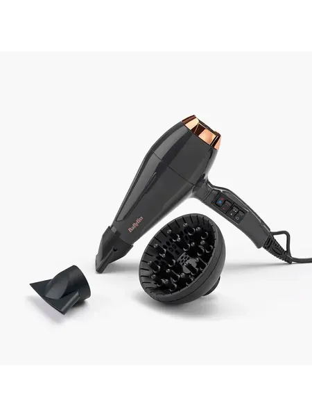 Фен BaByliss Air Pro 2200 6719DE, 2200Вт, ионизация, холодный обдув, черный