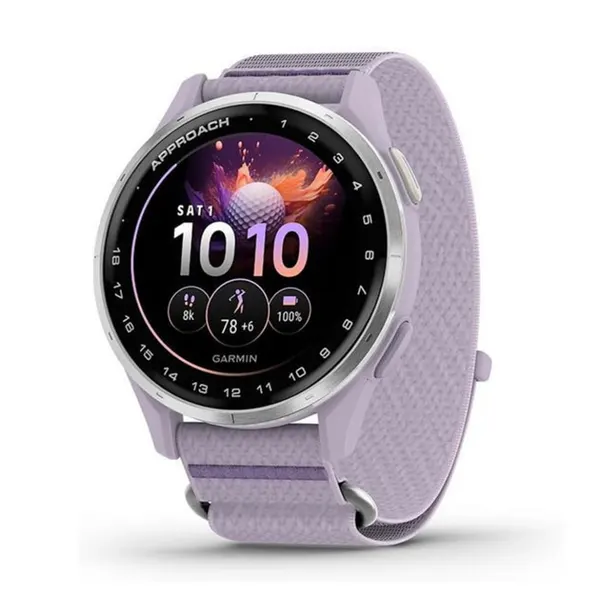 Часы Garmin Approach J1 Silver Lilac (010-03898-10) для гольфа