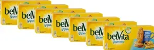 Печенье BelVita Утреннее витаминизированное со злаковыми хлопьями, комплект: 7 упаковок по 225 г