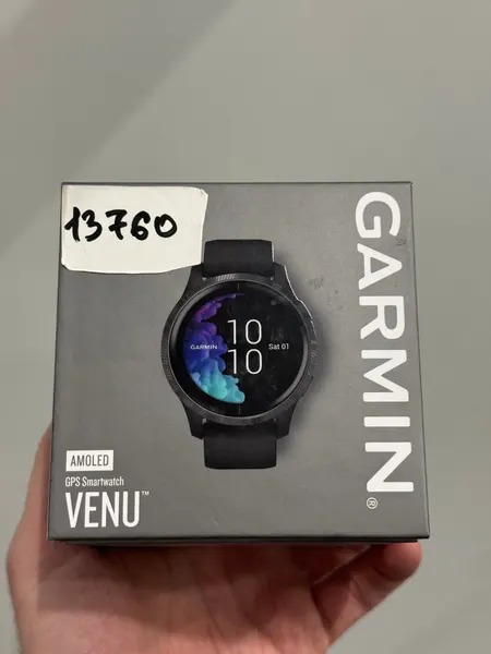 Умные часы Garmin Venu, AMOLED, нержавеющая сталь/полимер, Bluetooth, GPS