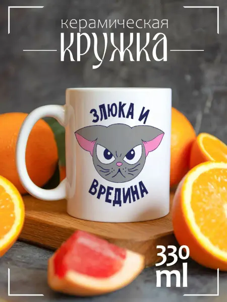 CoolPodarok Кружка подарочная Злюка и вредина