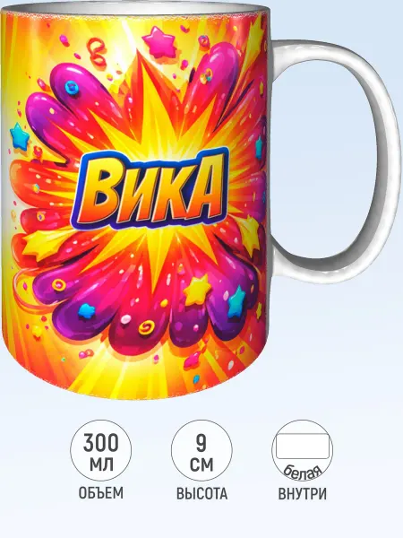MadePrint Кружка именная Вика - стандартная