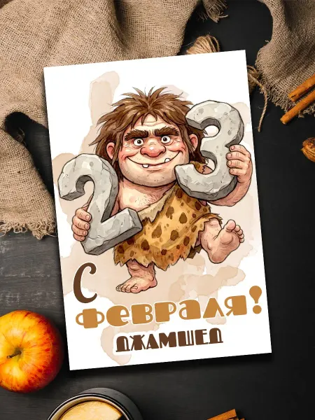 Podarkoz Открытка Джамшед с 23 февраля