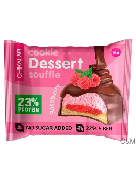Печенье Chikalab Малиновое суфле 23% protein, 3шт