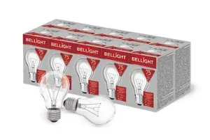 Лампа накаливания Bellight А55 75Вт 230В E27,10 штук