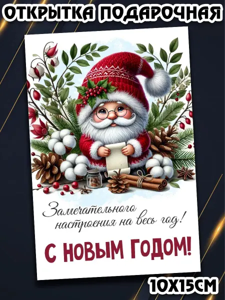 Podarkez Открытка новогодняя гномы