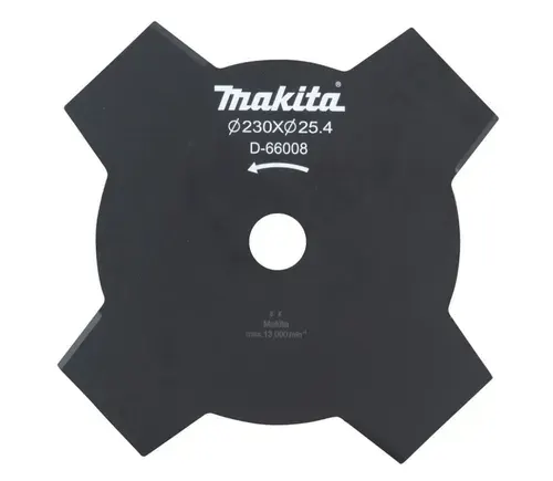 Makita Нож для садового триммера 230х25,4х4Т D-66008