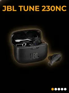 JBL Tune 230NC TWS, беспроводные наушники True Wireless с шумоподавлением и 4 микрофонами, черные