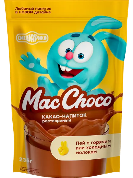 Какао-напиток растворимый MACCOFFEE MacChoco, 235г