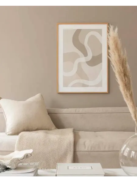 Onllyart Постер 21x30 бежевый абстрактный №2