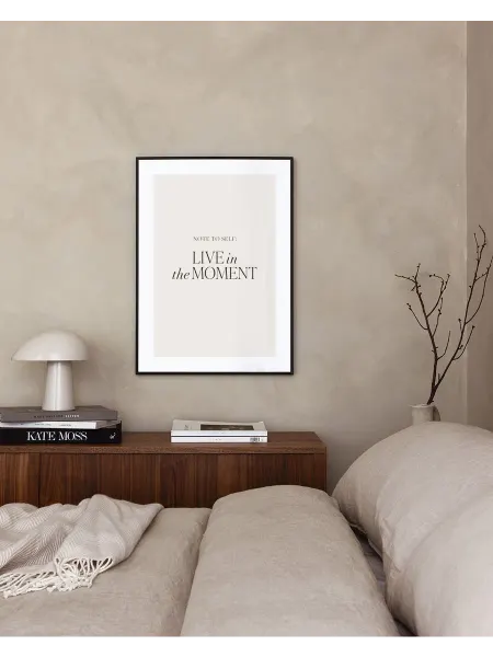 Onllyart Постер 21x30 жить в данный момент