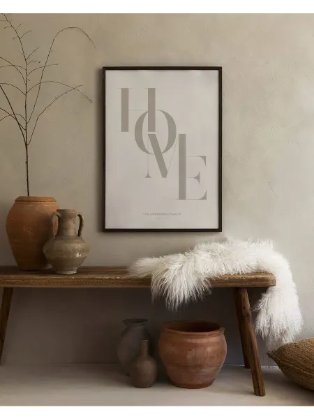 Onllyart Постер 21x30 Домашний бежевый личный плакат