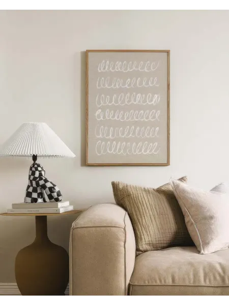 Onllyart Постер 21x30 линии на текстиле