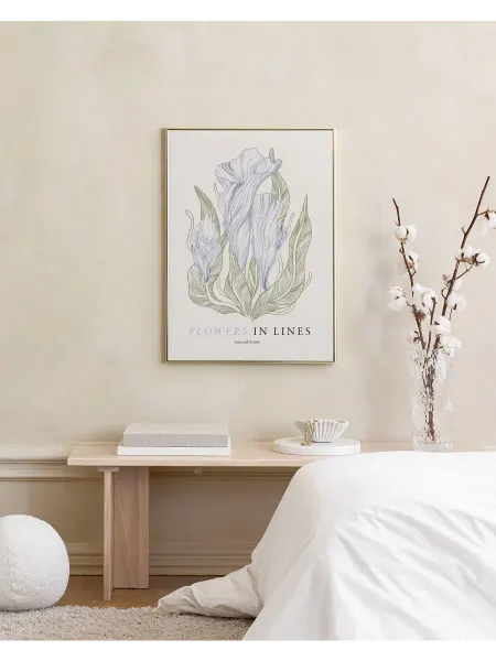 Onllyart Постер 21x30 Цветы в линиях №1