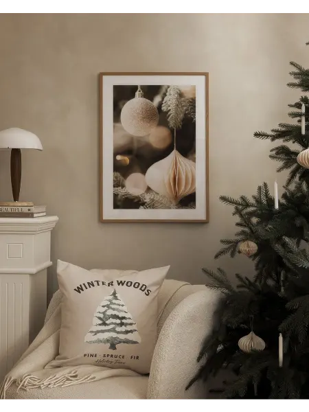 Onllyart Постер 21x30 белые украшения