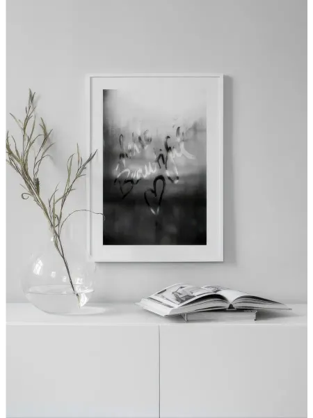 Onllyart Постер 30x40 Сообщение на окне