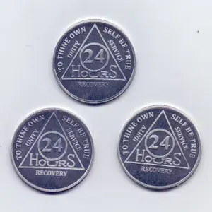 Подарочный жетон трезвости для новичка "АА" 24 часа - 3 шт