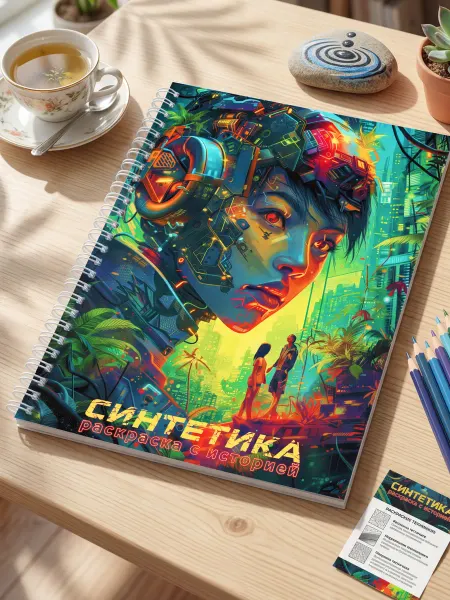 МИРИГАМЕЛЬ Раскраска Антистресс для Колористов "Синтетика"