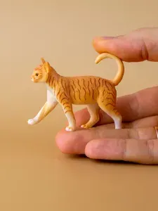 Фигурка животного Derri Animals Кошка, для детей, игрушка коллекционная декоративная, 81703, 7,2х4,8х1,8 см