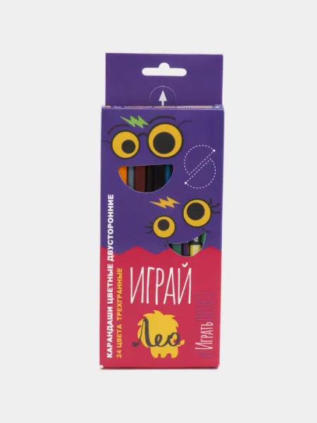 Цветные карандаши Лео "Играй", 8 х 24 цвета, LGDCP-12 q0000017809