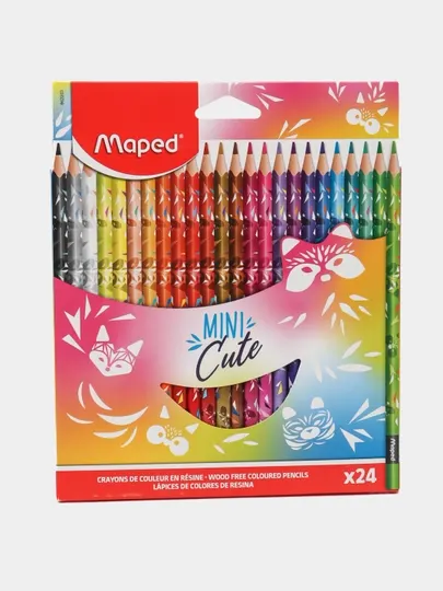 Цветные карандаши Mini Cute, 24 Цв. 862203