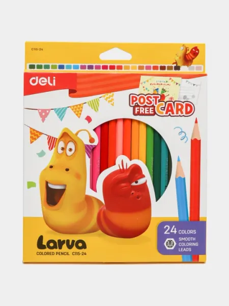 Цветные карандаши, 24 цветов, Deli EC115-24 q0000014478