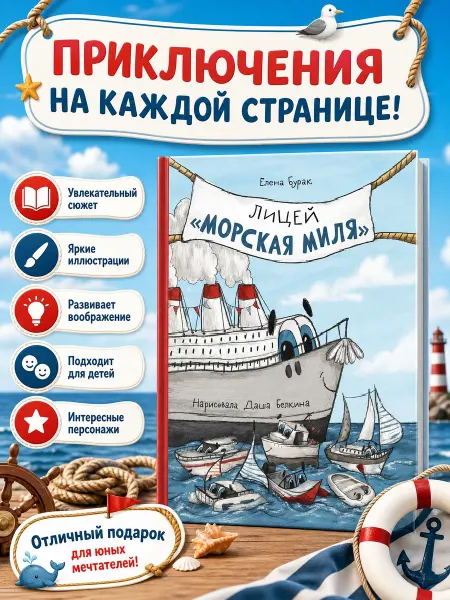 Абраказябра Книга детская Лицей "Морская миля"