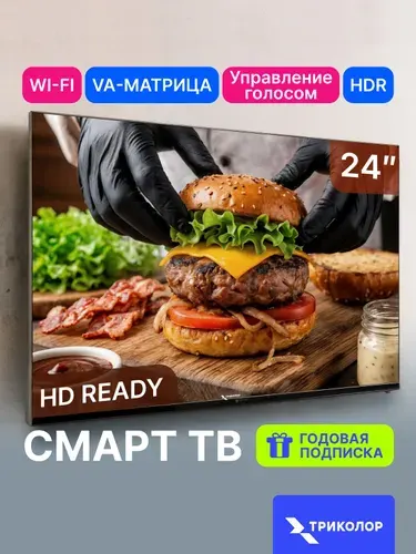 Триколор Телевизор P24HH301 24″ HD, черный
