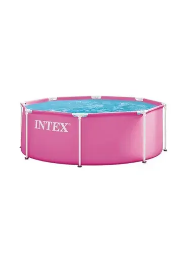 Каркасный бассейн Pink Metal Frame 244х76см, Intex 28290