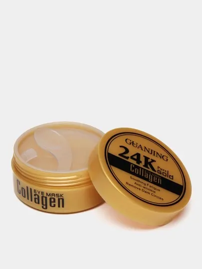 Патчи от морщин Guanjing 24K Gold Collagen, с золотом и коллагеном, 60 шт